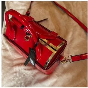 Fun Red Patent Leather Satchel